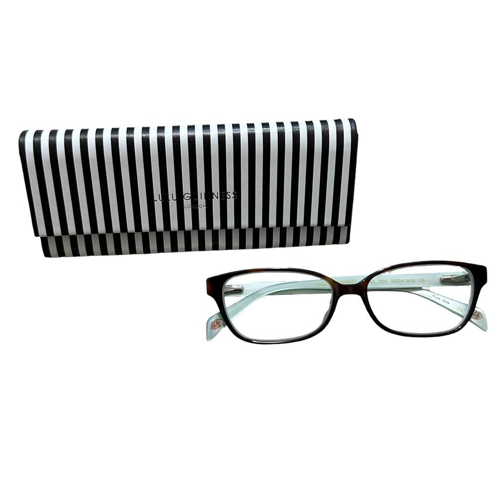 Lulu Guinness L865 Eyeglasses w/Case Tort Mint 52-14-135 B32 Reading Everyday